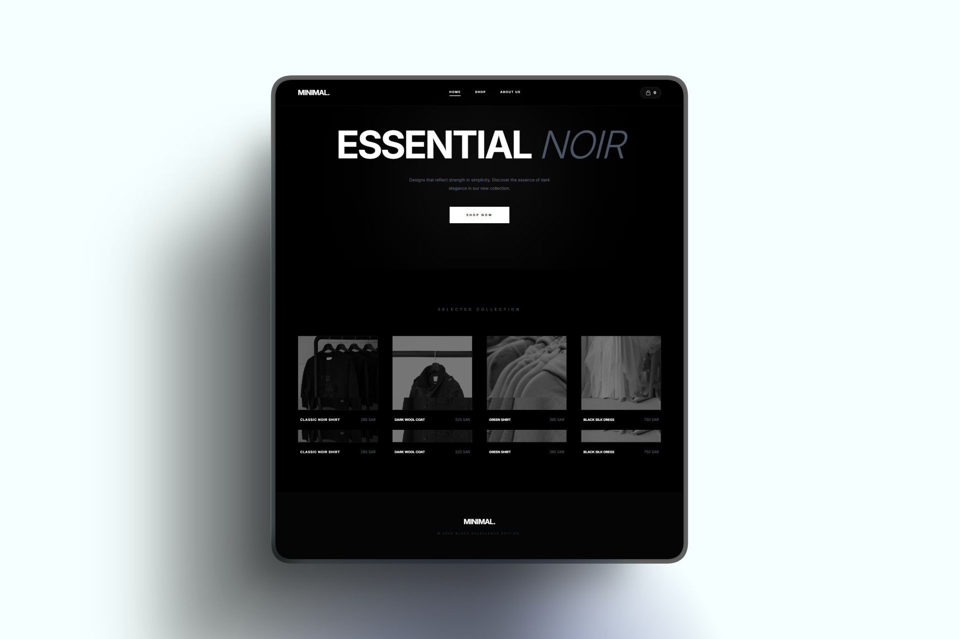 Minimal Noir Preview